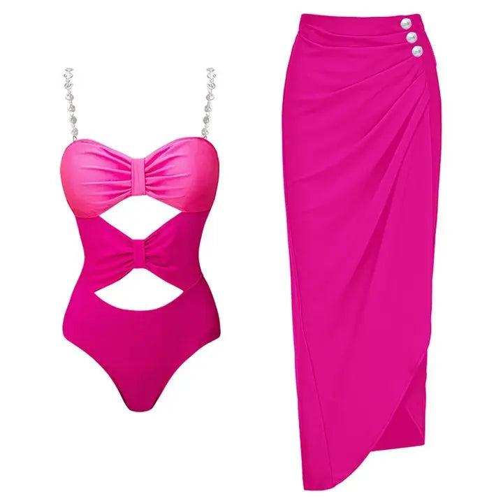 2PC Ruffe Bikini Set Women Swimwear Push Up Swimsuit Bottom Print Brazilian Biquini Bathing Suit - Norellé