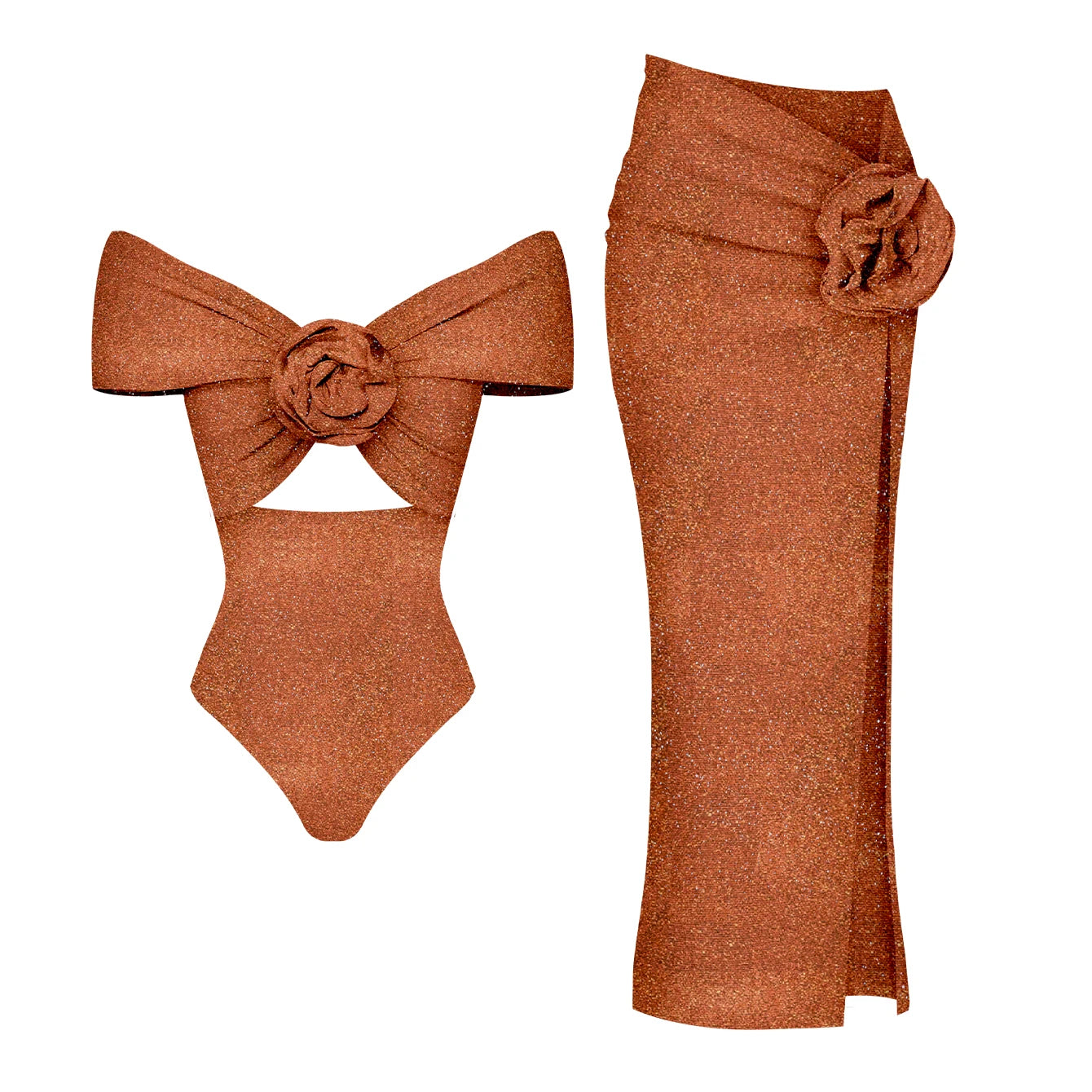 2PC Ruffe Bikini Set Women Swimwear Push Up Swimsuit Bottom Print Brazilian Biquini Bathing Suit - Norellé