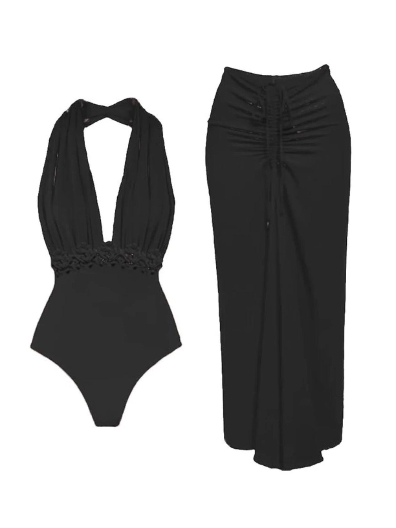 2PC Ruffe Bikini Set Women Swimwear Push Up Swimsuit Bottom Print Brazilian Biquini Bathing Suit - Norellé