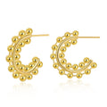 Retro Simple Circle Earrings Design French Style - Norellé