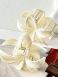 1/2 Pcs Fashion Simple Shiny Egg Flower Hair Claws