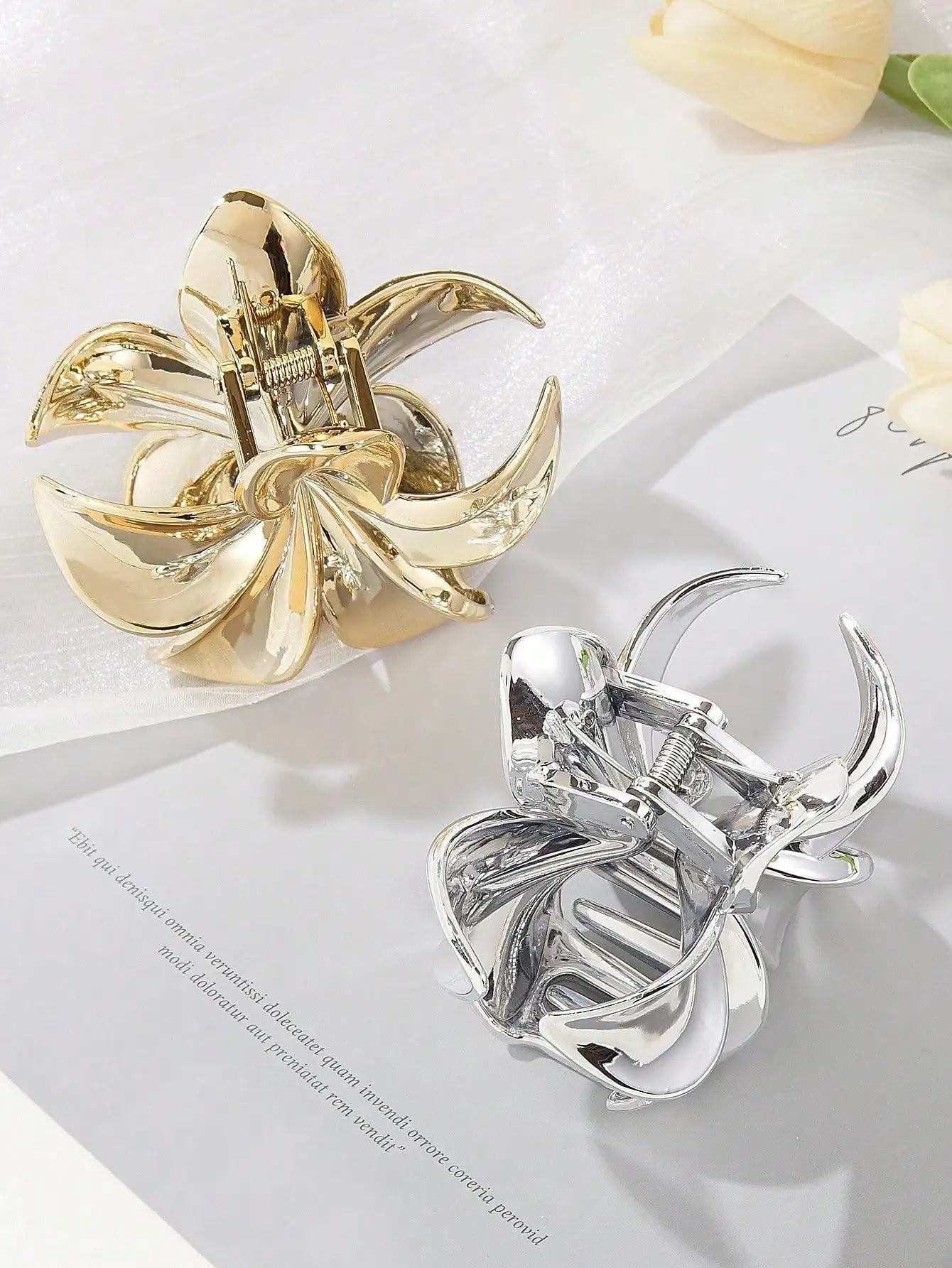 1 Pcs Fashion Spray Painted Egg Flower Hair