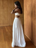 100% Cotton Suspender Underwear Half Long Skirt Set