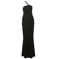 Solid Color Simple One Shoulder Backless Fishtail Dress - Norellé