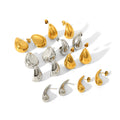 18K Gold High-grade Titanium Steel Simple Women’s Ear Studs - electronic accessories