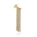 18K Real Gold Plating Titanium Steel Line Drape Ear Clip - Single - electronic accessories