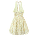 Pastoral Style Halter Backless Sexy Mini Dress Women - Norellé