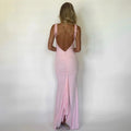 V-neck Strap Backless Sheath Dress Slim Fit Dress - Norellé