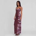 Slim-fit Contrast Colors Backless Sling Dress - Norellé