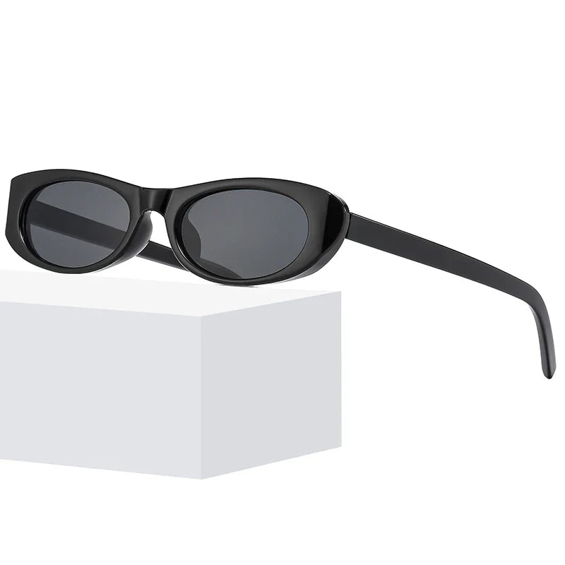 2pcs Cat Eye Narrow Frame Sunglasses Women