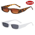 2pcs Narrow Frame Square Sunglasses Women - z02 / show as picture