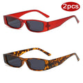 2pcs Narrow Frame Square Sunglasses Women - z04 / show as picture