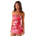 Slim-fit Pleated Solid Color Sheath Jumpsuit Skirt - Norellé
