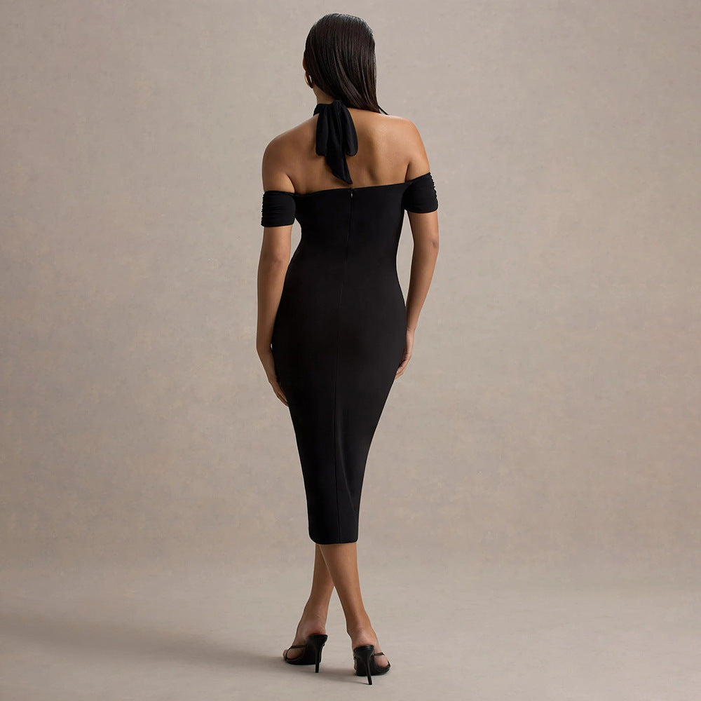 Halter Slim Fit Dress Backless Sleeveless - Norellé
