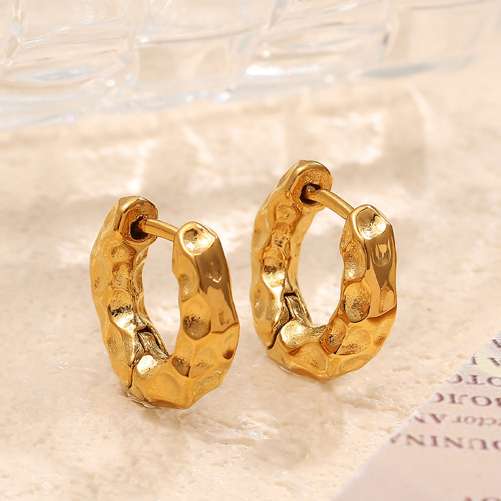 Women's Simple All-match Retro Irregular Circles Metal Earrings - Norellé