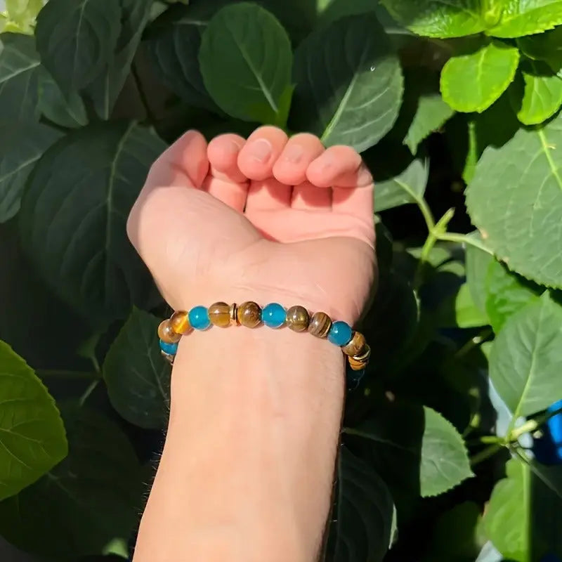 A Wealth-attracting Tiger's Eye Stone Bracelet - The Natural Beads Symbolize Wealth And Bring Abundance And Prosperity. It Is A Crystal Bracelet Jewelry Gift That Brings Peace And Good Luck - Norellé