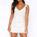 Women's Lace Skirt With Suspenders Dress - Norellé