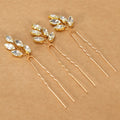 3Pcs Bridal Tiaras U-shaped Hairpin