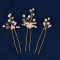 3Pcs Bridal Tiaras U-shaped Hairpin - Style 17