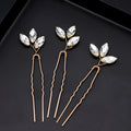 3Pcs Bridal Tiaras U-shaped Hairpin - Style 22