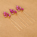 3Pcs Bridal Tiaras U-shaped Hairpin - Style 6