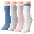 4 Pairs Thick Women Winter Warm Fuzzy Fluffy Socks