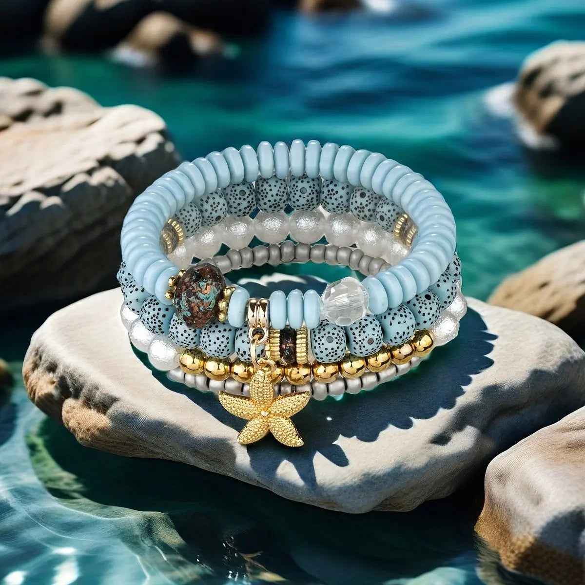 4 PCs Ethnic Pearls Elastic String Xingyue Bodhi - Colorful Suit Style 3 - electronic accessories