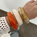 European And American Exaggerated Ins Style Acrylic Fashion Bracelet Irregular Translucent Design - Norellé