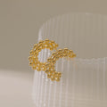 Retro Simple Circle Earrings Design French Style - Norellé