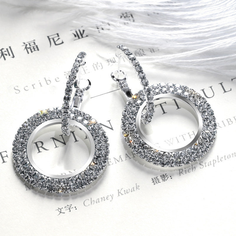 Rhinestone Earrings Fashion Creative Long Women - Norellé