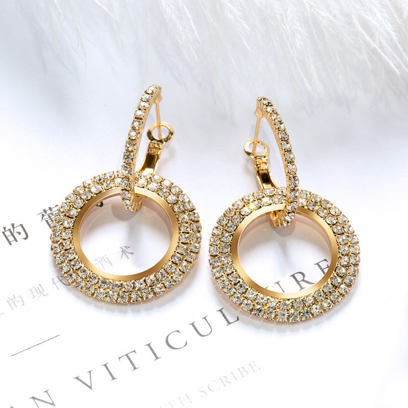 Rhinestone Earrings Fashion Creative Long Women - Norellé