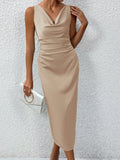 Spring And Summer Silk Dress - Norellé