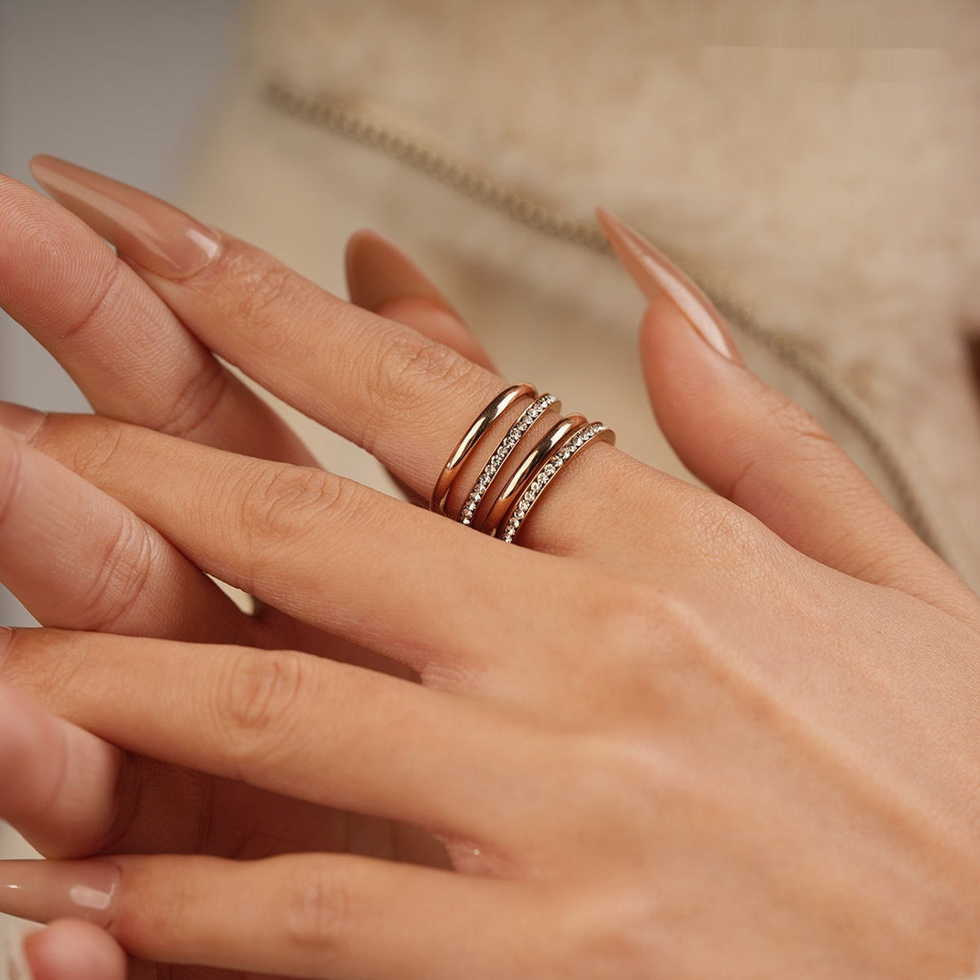 2mm Women's Gold Stackable Ring - Norellé