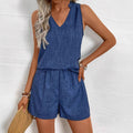 Sleeveless Vest Casual Shorts Fashion Suit - Norellé
