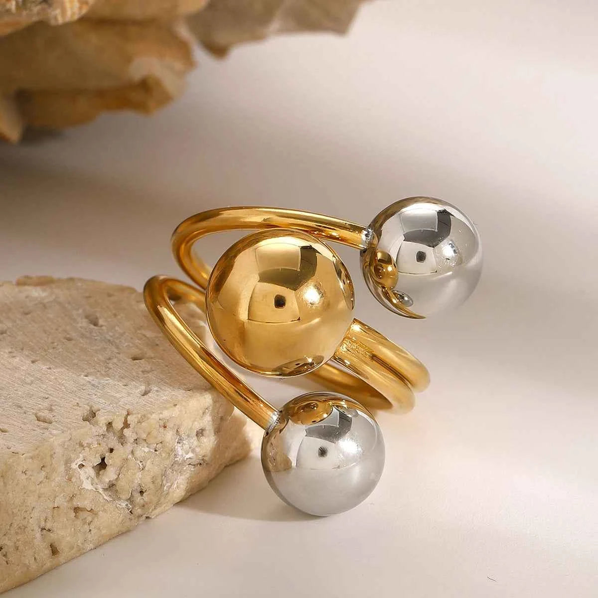 Stainless Steel Ball Adjustable Ring