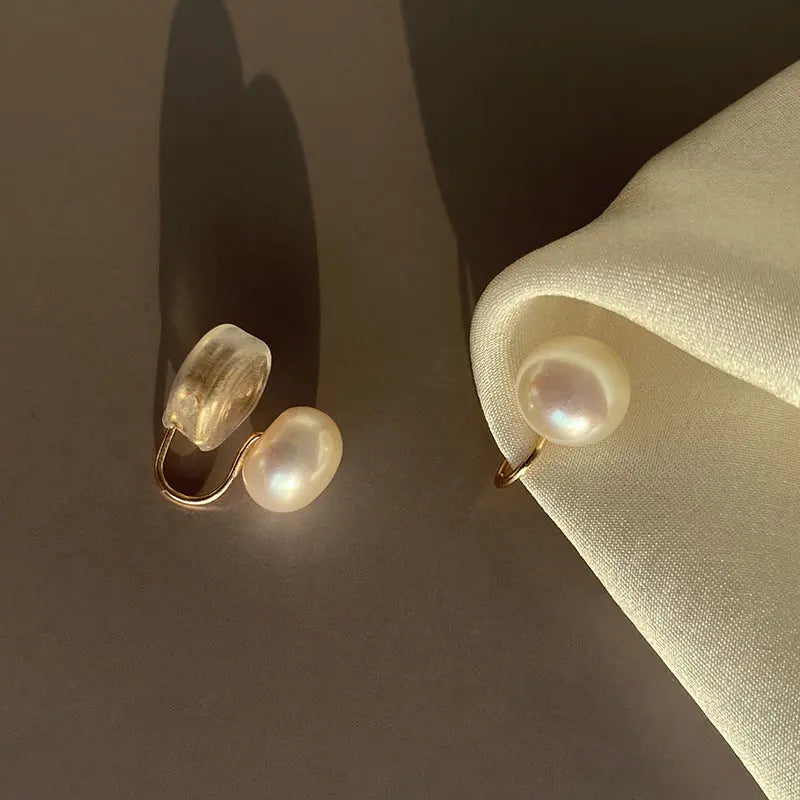 Women's Simple Freshwater Pearl All-match Earrings - Norellé
