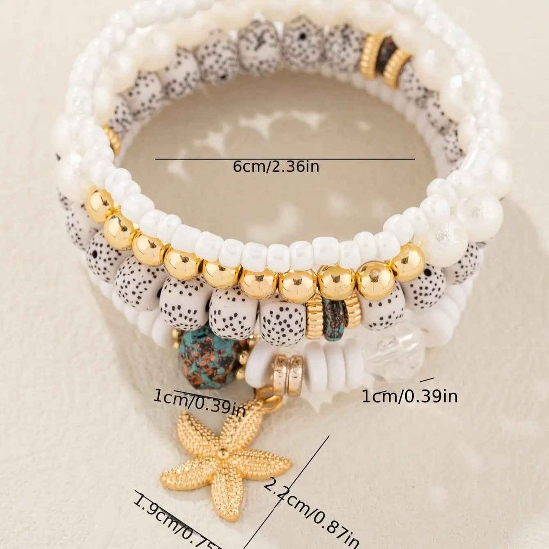 4 PCs Ethnic Pearls Elastic String Xingyue Bodhi - Norellé