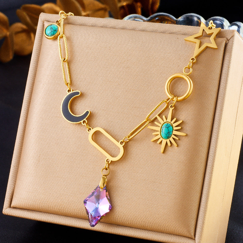 Affordable Luxury Fashion Stainless Steel Clavicle Chain Necklace - Norellé