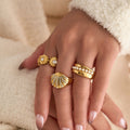 18K Real Gold Plated Sweet  Flower Ring - Norellé