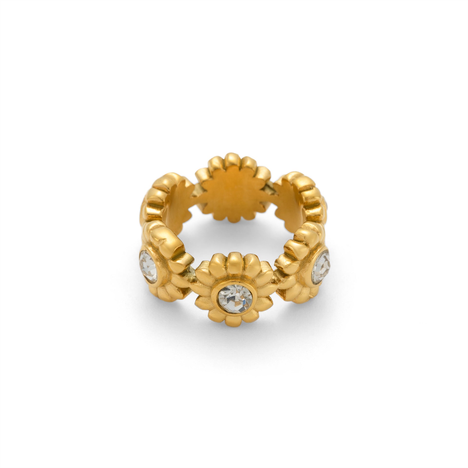18K Real Gold Plated Sweet  Flower Ring - Norellé