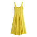 Temperament Fashion Wide Strap Midi Skirt Dress - Norellé
