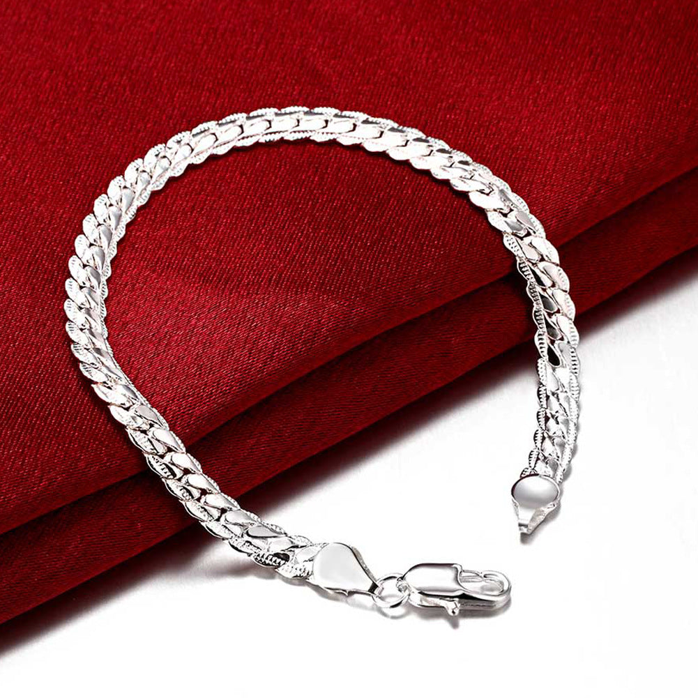 925 Silver Plated Car Lace Bracelet - Norellé