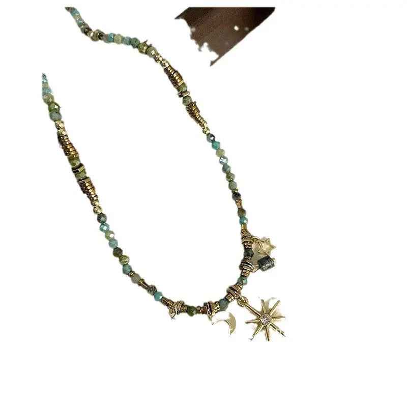 All-matching New Beaded Clavicle Women's Twin Necklace Sweater Chain - Norellé