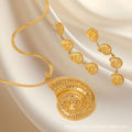 18K Gold Stainlesschain Like Flat Snake Conch Accessories Necklace - Norellé