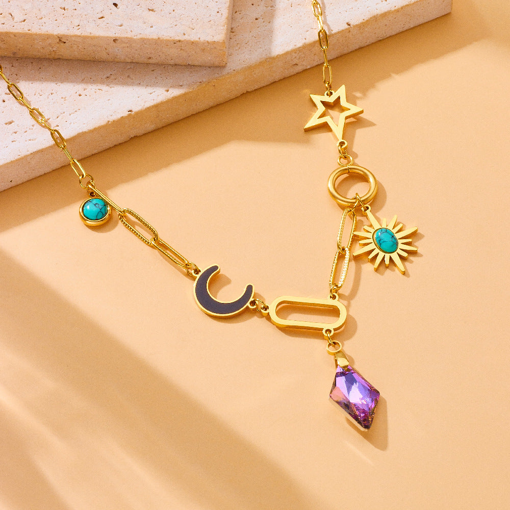 Affordable Luxury Fashion Stainless Steel Clavicle Chain Necklace - Norellé