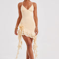 Solid Color Three-dimensional Flower Suspender Skirt - Norellé