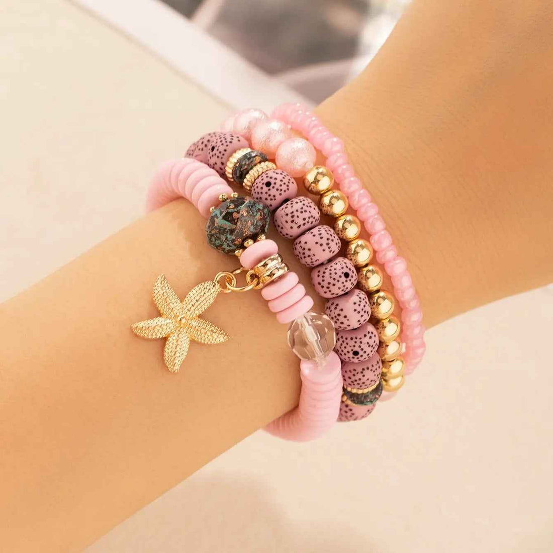 4 PCs Ethnic Pearls Elastic String Xingyue Bodhi - Norellé