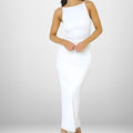Sleeveless White Dress Women's Clothing - Norellé