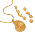 18K Gold Stainlesschain Like Flat Snake Conch Accessories Necklace - Norellé