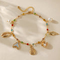 Bohemian Anklet Copper Plating 18K Real Gold Chain - Norellé